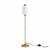 Eloise Textured Glass Pumpkin-Inspired Floor Lamp - Organic Artistry and Retro Style for Living Rooms
