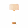Tela 1‑Light and 3‑Light Table Lamp – Modern Linen & Metal for Bedside or Living Room