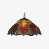 TF Orsino Vintage Art Deco Pendant Light - Textured Glass Lighting for Bedrooms & Halls