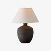Ceruna Modern Ceramic Table Lamp - Sculptural Body Clean Finish for Entryway and Lounge