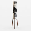 Cow Print vintage fabric cylinder floor lamp