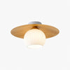Domebora Vintage Style Dome Light Round Glass Flush Mount Lighting for Kitchen and Dining N05