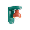 Glossy Wall Sconce With Retro-Inspired Ceramic Form