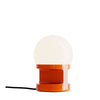 Elegant Ceramic Table Lamp with Blown Glass Shade