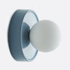 Ceramic Globe Wall Sconce – Opal Glass Bedside Light