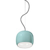 Ceramic Dome Pendant Lamp with Elegant Glass Detail