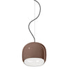 Ceramic Dome Pendant Lamp with Elegant Glass Detail