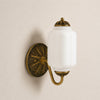 Vintage Milk Glass Sconce - Bedside Cream Eloise Wall Sconce