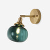 Vintage Brass Pumpkin Aisle Wall Light
