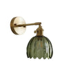 Retro Metal Flower Glass Tulip Wall Lamp