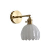 Retro Metal Flower Glass Tulip Wall Lamp