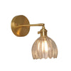 Retro Metal Flower Glass Tulip Wall Lamp
