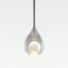 Moon Clear Glass Ball Pendant Light