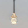 Moon Clear Glass Ball Pendant Light