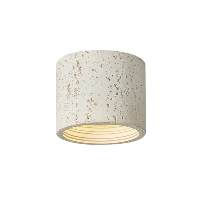 Modern Wabi-Sabi Cylindrical Ceiling Lamp