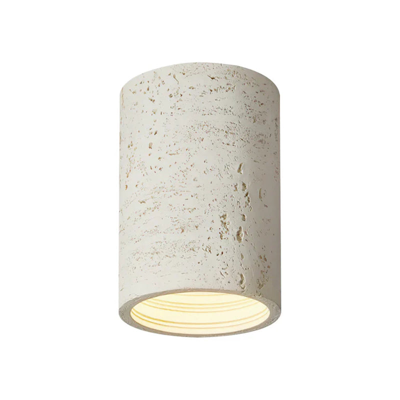 Modern Wabi-Sabi Cylindrical Ceiling Lamp