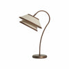 Tarivon Stacked Table Lamp – Modern Antique Linen Shade for Bedroom & Living Room
