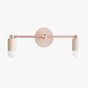 Mobilux Line Wood and Vanity Light - Bohemian Bathroom Lighting Fixture