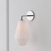 Merin Sculptural Milk Glass Geometric Wall Lamp