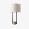 Luma Minimalist Industrial Table Lamp and Floor Lamp – Metal Frame with Soft Fabric Shade for Home and Office
