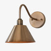 Narix Tapered Metal Wall Sconce - Clean Industrial Design in Contemporary Style for Bedroom and Lounge