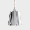 Vintage Metal Pendant Light with Layered Shade