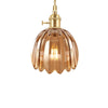 Japanese Retro Glass Flower Pendant Light