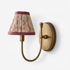 Avelora Pink Floral cotton shade wall sconce