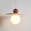 Retro Decor Cave Stone Disc Pendant Light