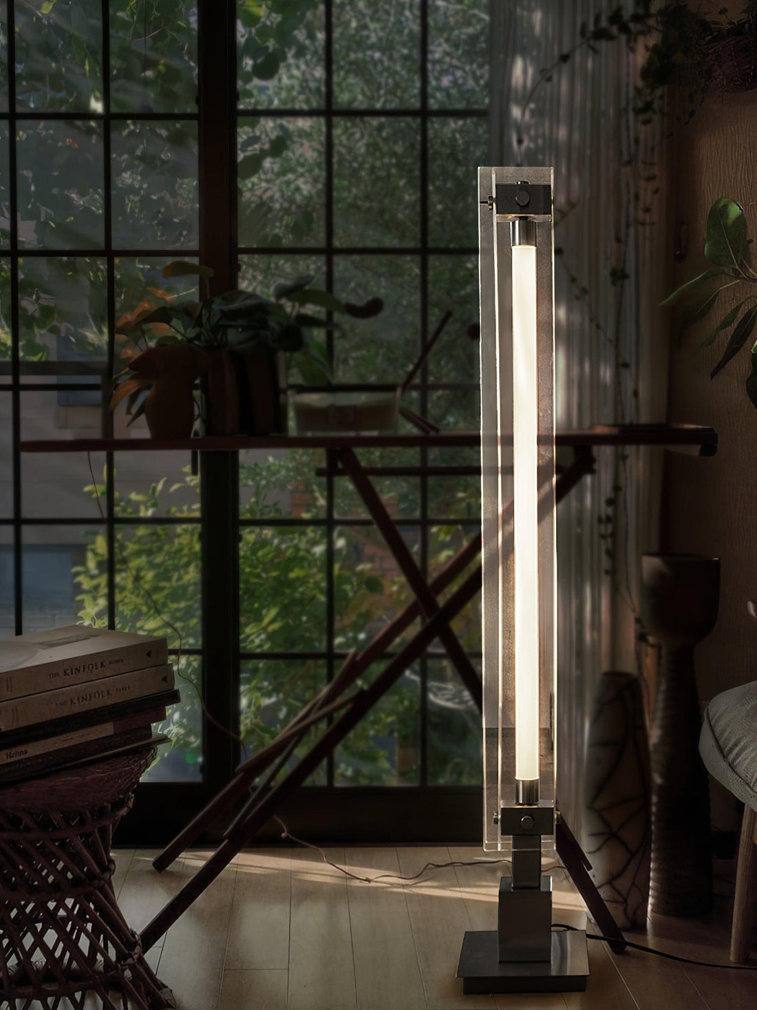 Industrial Style Minimalist Glass Floor Lamp