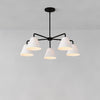 Conica Sculptural 5-Light Cone Chandelier - Modern Glass Lighting for Home