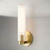 Rivora Fluted Glass Indoor Outdoor Sconce - Modern Wall Light for Home Decor