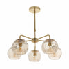 Tracian Glass Mid-Century Modern Globe Pendant Light for Dining Room