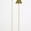 Capirise Gold Scalloped Shade Floor Lamp - Contemporary Metal Lighting for Bedroom