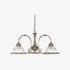 TF Vintora Ribbed Glass Pendant Light – Elegant Metal Trim for Kitchens, Dining Areas and Hallways