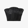 Wickara Woven Wall Sconce – Scalloped Basket Shade Wall Light for Bedroom