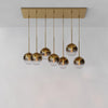 Selvion Contemporary 7-Light Globe Chandelier – Ambient Lighting for Hotel Lobbies or Homes