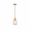 Korlisse Natural Stone and Glass Pendant Light – Stylish Lamp for Lounge or Living Room