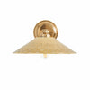 Auriglow Modern Wall Sconce – Brass Perforated Light for Bedroom or Hallway