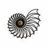Spiralyn Nautilus Shell Silhouette Modern Wall Lamp - Lighting for Living Room