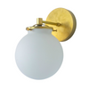 Minimalist Oversized Glass Wall Light - White Globe Sconce For Home
