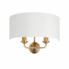 Tela Classic Wall Sconce with Fabric Shade – Elegant Metal Finish Wall Light for Living Room / Bedroom