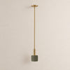 Cerova porcelain pendant, 5 inch, green