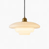 Opalisse Art Deco Pendant Light – Milk Glass Dome Ceiling Lamp for Dining Room N07