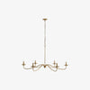 Reticula Open Iron Frame Chandelier - Indoor and Outdoor Hanging Light for Dining Room Living Room Entry