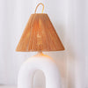 Arch - Shaped Straw Hat Table Lamp