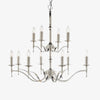 Tela Brass and Nickel Chandelier – Elegant Multi-Light Fixture for Foyers and Kitchens