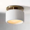 Cerova Modern Porcelain Flush Mount Ceiling Light– Elegant Ivory Shade