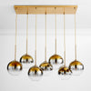 Selvion Contemporary 7-Light Globe Chandelier – Ambient Lighting for Hotel Lobbies or Homes