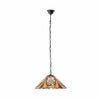 TF Hector Pendant Light – Art Nouveau Stained Glass Decorative Light for Dining or Living Room